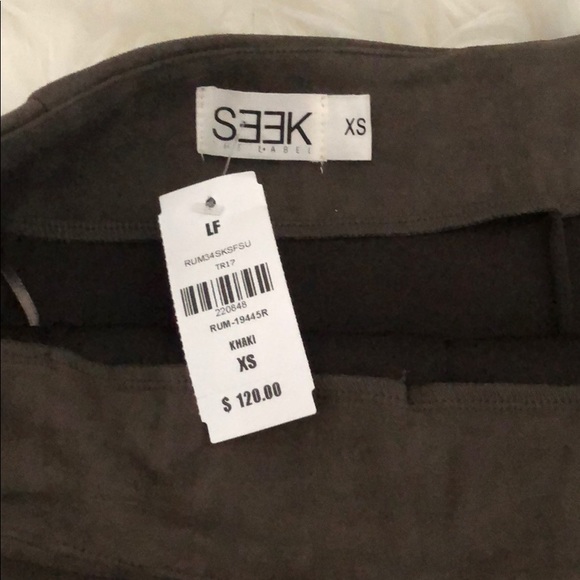 LF SEEK THE LABEL NWT suede lace up skirt - Picture 2 of 2